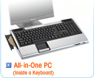 All-In-One PC - Inside a Keyboard